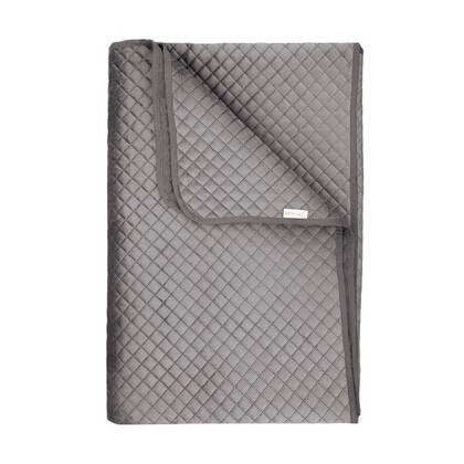 Yellow Bedsprei Victoria - classic anthracite Antraciet