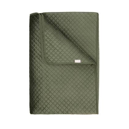 Yellow Bedsprei Victoria - army green Groen