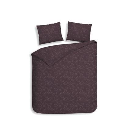 Heckett Lane Dekbedovertrek Flanel Alloro - blackberry wine Rood