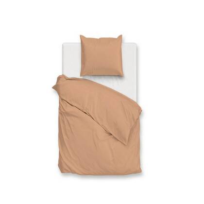 Zo Home Dekbedovertrek Katoen Percalle - cream tan Beige