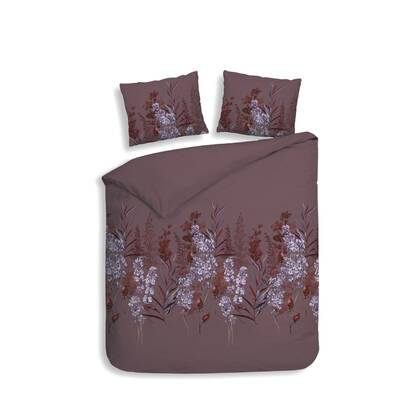 Heckett Lane Dekbedovertrek Flanel Mino - purple Paars