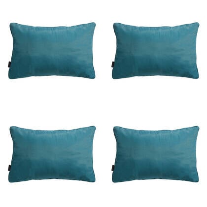Madison - Sierkussen Panama sea blue - Ca. 40x60 cm - Set van 4 Blauw