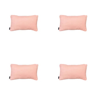Madison - Sierkussen Napels salmone - Ca. 30x50 cm - Set van 4 Roze