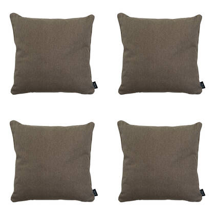 Madison - Sierkussen Taupe canvas eco+ - Ca. 50x50 cm - Set van 4