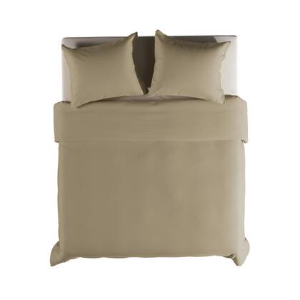 Yellow Dekbedovertrek Katoen Cialda - pale khaki Beige