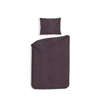 Heckett Lane Dekbedovertrek Flanel Franela - blackberry wine Rood
