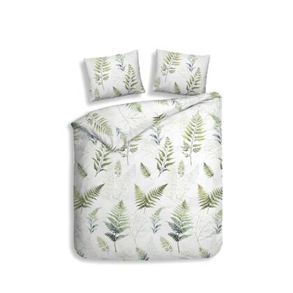 Heckett Lane Dekbedovertrek Flanel Zeno - white Wit