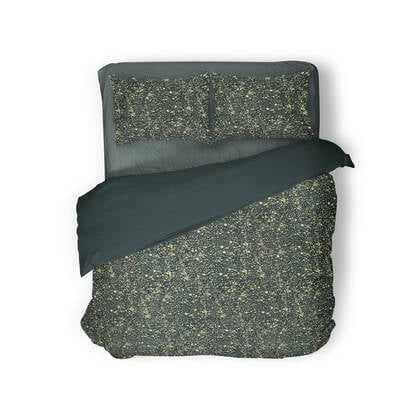 Eleganzzz Dekbedovertrek Foil Velvet - green Groen
