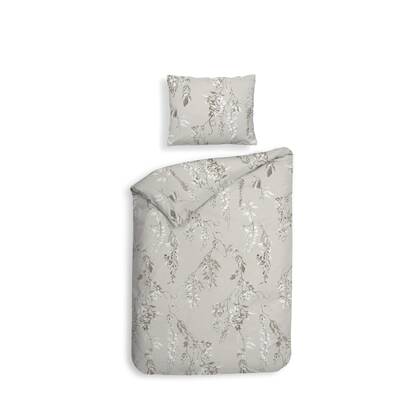 Heckett Lane Dekbedovertrek Flanel Chiara - grey Grijs