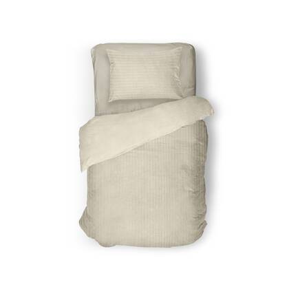 Eleganzzz Dekbedovertrek Teddy Rib Fleece - Beige
