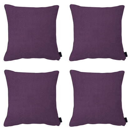 Madison - Sierkussen Panama purple - Ca. 45x45 cm - Set van 4 Paars