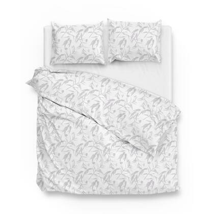 Zo Home Dekbedovertrekset Katoen Satijn Fiori di - white Wit
