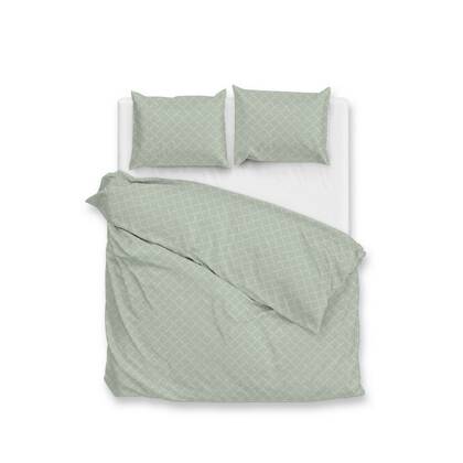 Zo Home Dekbedovertrek Katoen Satijn Linea di Satinado - foam green Groen