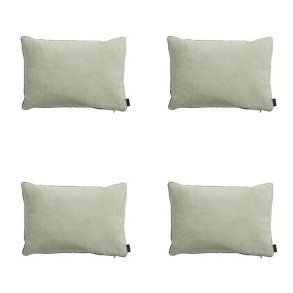Madison - Sierkussen Panama sage - Ca. 40x60 cm - Set van 4 Groen