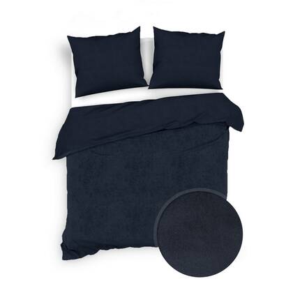 Zo Home Dekbedovertrek Katoen Velluto - night blue Blauw
