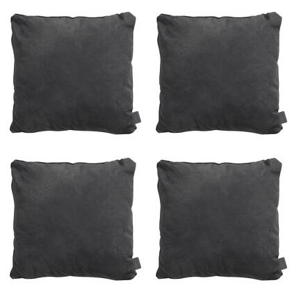 Madison - Sierkussen Panama black - Ca. 60x60 cm - Set van 4 Zwart