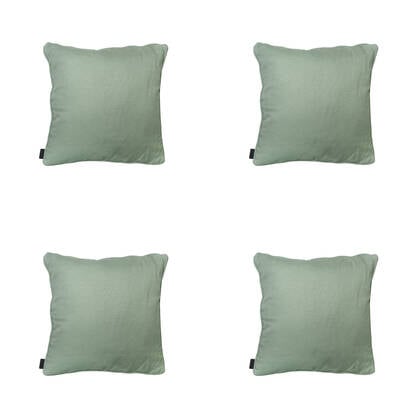 Madison - Sierkussen Napels kaki - Ca. 50x50 cm - Set van 4 Groen