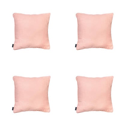 Madison - Sierkussen Napels salmone - Ca. 50x50 cm - Set van 4 Roze