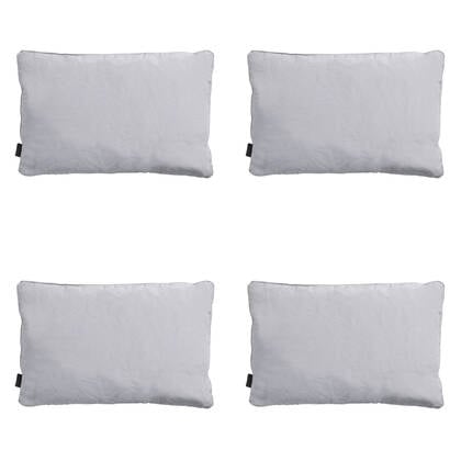 Madison - Sierkussen Panama light grey - Ca. 40x60 cm - Set van 4 Grijs