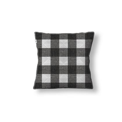 Zo Home Quattro di Lino Sierkussen - dark grey 50x50cm Antraciet