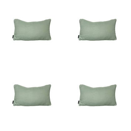 Madison - Sierkussen Napels kaki - Ca. 30x50 cm - Set van 4 Groen
