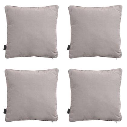Madison - Sierkussen Panama - Ca. 60x60 cm - Set van 4 Taupe