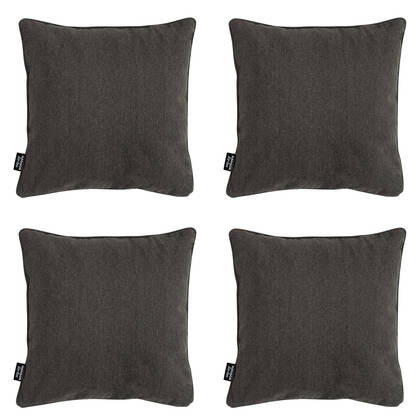 Madison - Sierkussen Dark grey canvas eco+ - Ca. 50x50 cm - Set van 4 Grijs