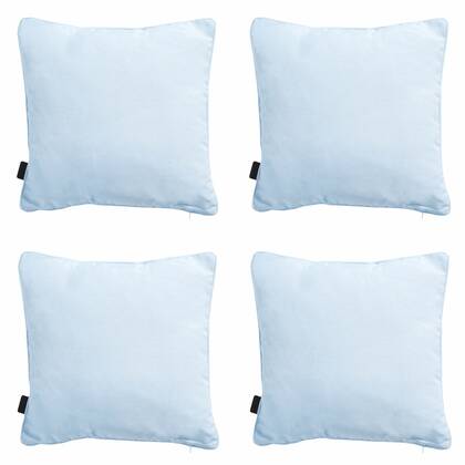 Madison - Sierkussen Panama skyway - Ca. 45x45 cm - Set van 4 Blauw