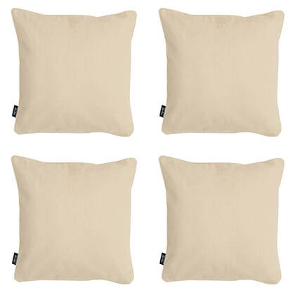 Madison - Sierkussen Beige canvas eco+ - Ca. 50x50 cm - Set van 4