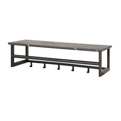 AnLi Style Kapstok roede 6 haaks Antraciet