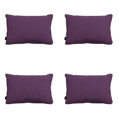 Madison - Sierkussen Panama purple - Ca. 40x60 cm - Set van 4 Paars