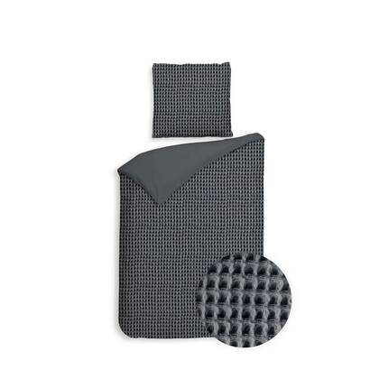 Heckett Lane Dekbedovertrek Katoen Vafala - steel grey Antraciet