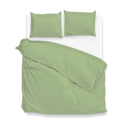 Zo Home Satinado Dekbedovertrekset Uni Katoen Satijn - sage green Groen