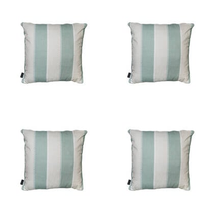 Madison - Sierkussen Banda kaki - Ca. 50x50 cm - Set van 4 Groen