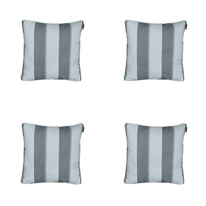 Madison - Sierkussen Banda grey - Ca. 50x50 cm - Set van 4 Grijs