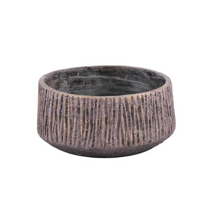 PTMD Holden Bloempot - 30x30x15 cm - Cement - Paars