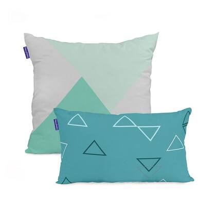 Blanc Set van 2 kussenhoezen Valley Multicolor