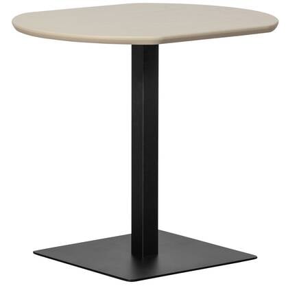 WOOOD Tablo Bistro Tafel Vingerlas - Eiken - Dakargrau - 80x68 Grijs