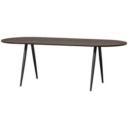 WOOOD Tablo Eettafel Ovaal Vingerlas - Eiken - Mystic Brown - 220x90 Bruin