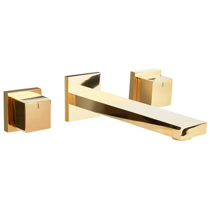 Beliani - PAILON - Wandgemonteerde mengkraan - Goud - Messing