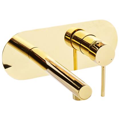 Beliani - CLAVIJO - Wandgemonteerde mengkraan - Goud - Messing