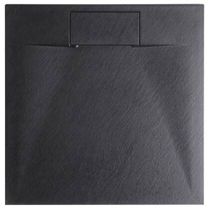 Beliani-AZZURRO-Douchebak-Zwart-80 x 80 x 3 cm-SMC (kunststof)