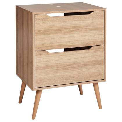 Beliani - CARIACICA - Wastafelkast - Licht - 60 x 80 cm - MDP Bruin