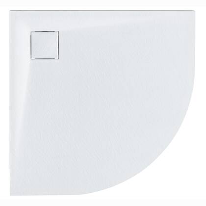 Beliani - PARON - Douchebak - Wit - 90 x 90 x 3 cm - SMC (kunststof)