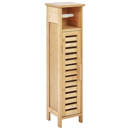 Beliani - OLATHE - Toiletrolhouder - Lichthout - Bamboe Bruin