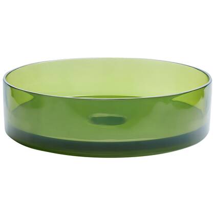 Beliani - TOLOSA - Wastafel - Groen - Solide ondergrond Transparant
