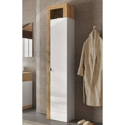Benvenuto Design Hamburg HG Wit | Eiken Badkamerkast 1-Deur