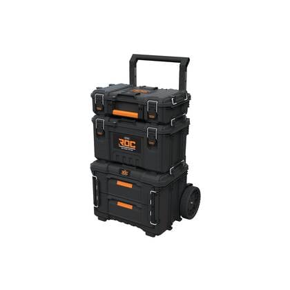 Keter Pro Gear XL 3 Drawers + Cart + Pro Gear Power Toolbox + Power To Zwart