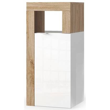 Benvenuto Design Hamburg HG Wit | Eiken Badkamerkast 1-Deur Mini