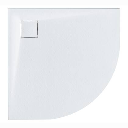Beliani - PARON - Douchebak - Wit - 80 x 80 x 3 cm - SMC (kunststof)